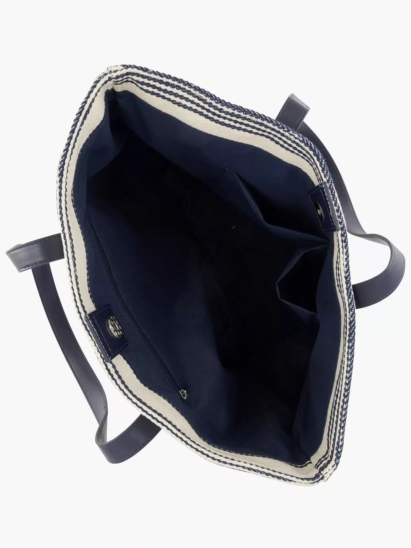 Graceland Tassen>/ Witte Strandtas Blauw
