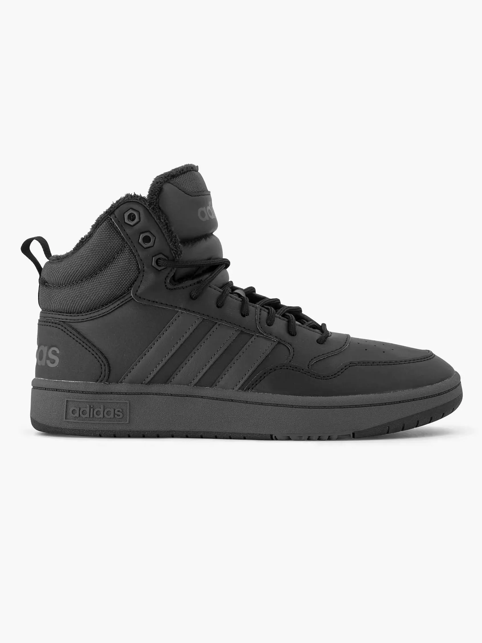 adidas Sneakers>Zwarte Hoops 3.0 Mid Wtr