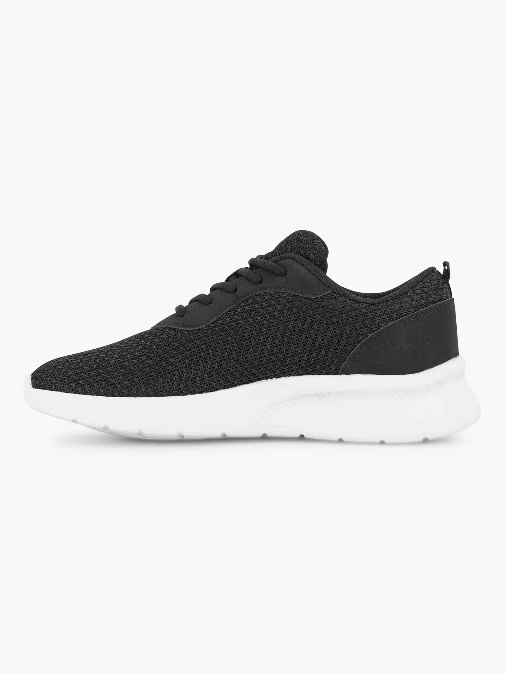 Venice Sneakers>Zwarte Sneaker Zwart Wit